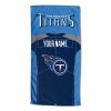 [Personalization Only] OFFICIAL NFL Jersey Personalized Beach Towel - Tennessee Titans - Personalization Only