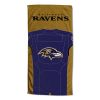 [Personalization Only] OFFICIAL NFL Jersey Personalized Beach Towel - Baltimore Ravens - Personalization Only