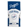 [Personalization Only] OFFICIAL MLB Jersey Personalized Beach Towel - Los Angeles Dodgers - Personalization Only