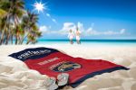 [Personalization Only] OFFICIAL NHL Jersey Personalized Beach Towel - FL Panthers - Personalization Only