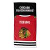 [Personalization Only] OFFICIAL NHL Jersey Personalized Beach Towel - Blackhawks - Personalization Only