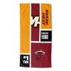 [Personalization Only] OFFICIAL NBA Colorblock Personalized Beach Towel - Miami Heat - Personalization Only