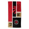 [Personalization Only] OFFICIAL NBA Colorblock Personalized Beach Towel - Toronto Raptors - Personalization Only