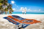 [Personalization Only] OFFICIAL NHL Colorblock Personalized Beach Towel - New York Islanders - Personalization Only