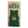 [Personalization Only] OFFICIAL NBA Jersey Personalized Beach Towel - Milwaukee Bucks - Personalization Only