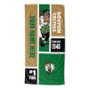[Personalization Only] OFFICIAL NBA Colorblock Personalized Beach Towel - Boston Celtics - Personalization Only