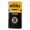 [Personalization Only] OFFICIAL NHL Jersey Personalized Beach Towel - Bruins - Personalization Only