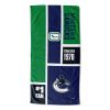[Personalization Only] OFFICIAL NHL Colorblock Personalized Beach Towel - Vancouver Canucks - Personalization Only