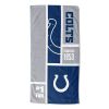 [Personalization Only] OFFICIAL NFL Colorblock Personalized Beach Towel - Colts - Personalization Only