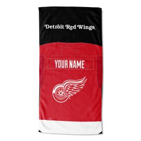 [Personalization Only] OFFICIAL NHL Jersey Personalized Beach Towel - Red Wings - Personalization Only