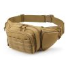 Nylon Camping Belt Bag; Military Hunting Tactical Waist Pack - Army Green