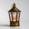 Vintage Decorative Lanterns Led Pumpkin Lantern for Halloween Christmas - copper