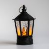Vintage Decorative Lanterns Led Pumpkin Lantern for Halloween Christmas - black