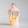 Vintage Decorative Lanterns Led Pumpkin Lantern for Halloween Christmas - white